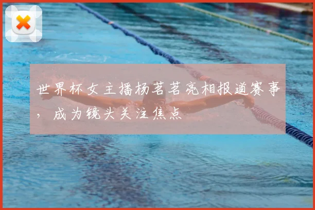 世界杯女主播杨茗茗亮相报道赛事，成为镜头关注焦点